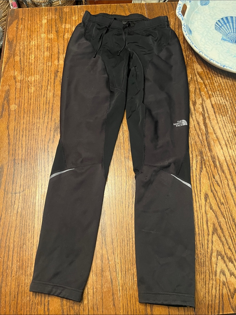 The North Face Black Women's Performance Leggings with Reflective Trim